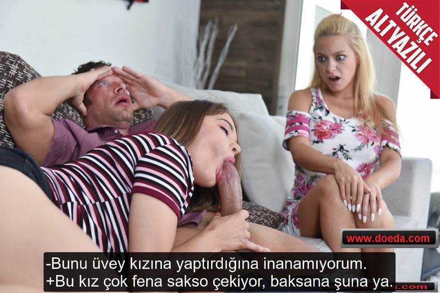 Aldatma Bağımlısı Kocasına Üvey Kızını Siktirerek Uslandırmayı Denedi