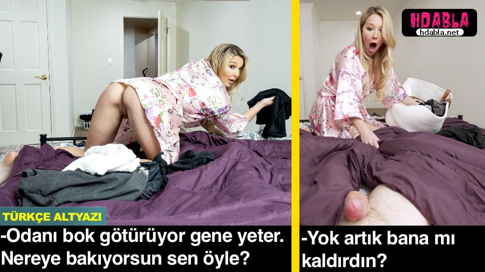 Annem odamı temizlerken eğilince altına külot olmadığını fark ettim