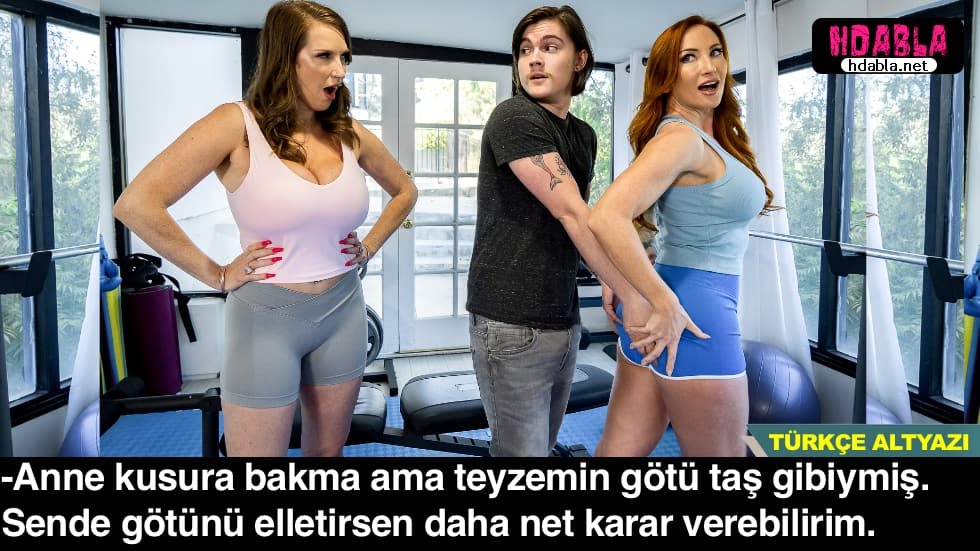 Annem ve teyzem kim daha seksi diye iddiaya girdi İkisini gazladım soyundular