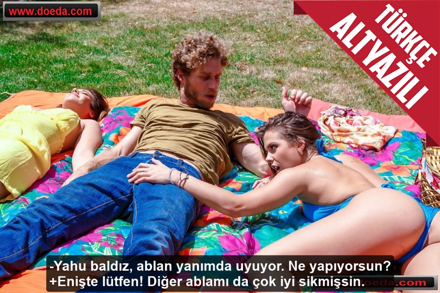 Eniştenin Sikine Göz Koyan Diğer Baldızla Güneşlenirken