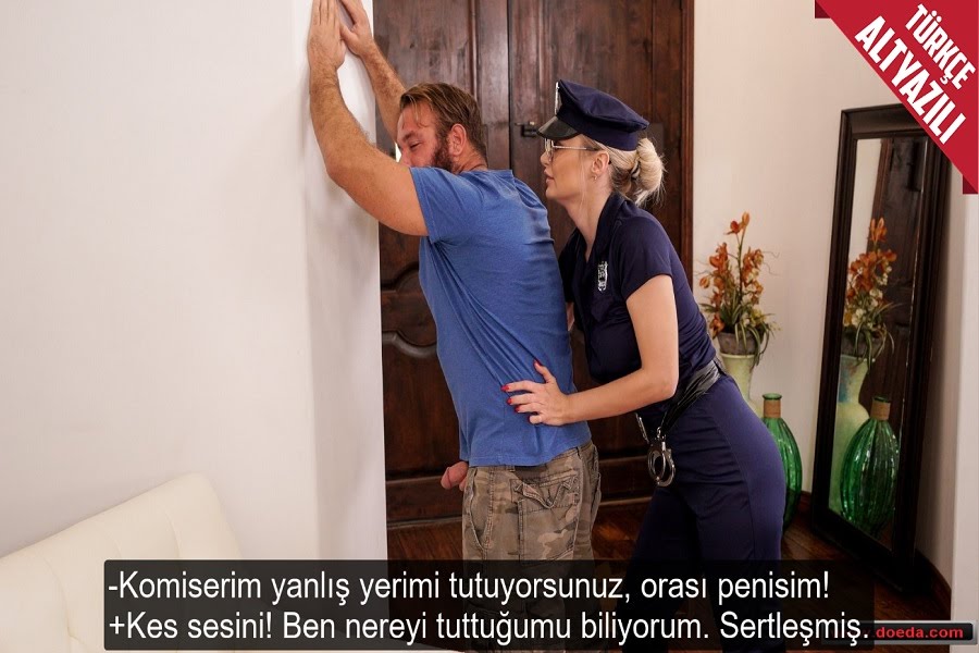 Firariyi Yakalayan Kadın Polis Suçlunun Sikine Kelepçe Taktı