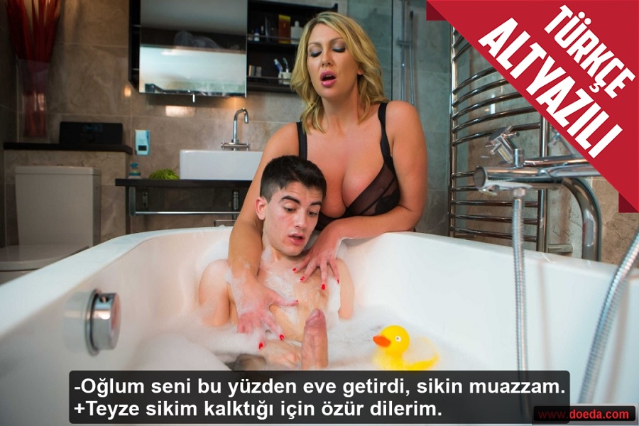 Oğlunun Toy Arkadaşını Küvette Çitileyen Mature Yarağını Köpürttü